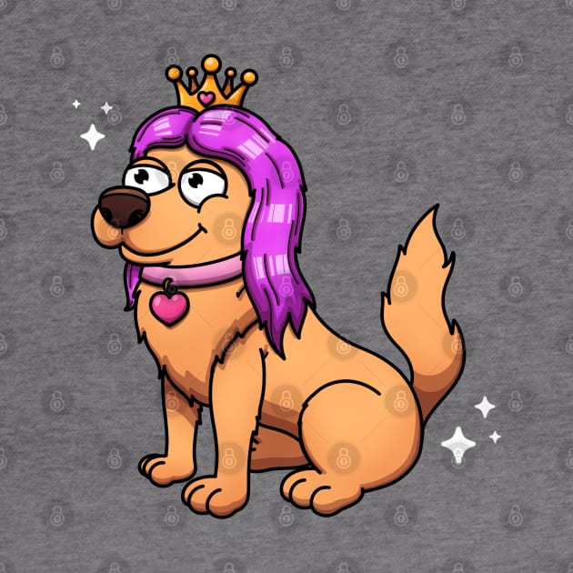 Cute Golden Retriever Princess by TheMaskedTooner